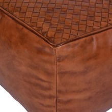 Jasmin Genuine Leather Ottoman
